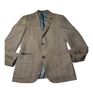 Giovani G. Gentile Unique Made in Italy Suit Blazer Sport Coat Twill Jacket 36R